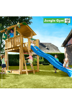 Игровая площадка Джунгли Шалет с горкой